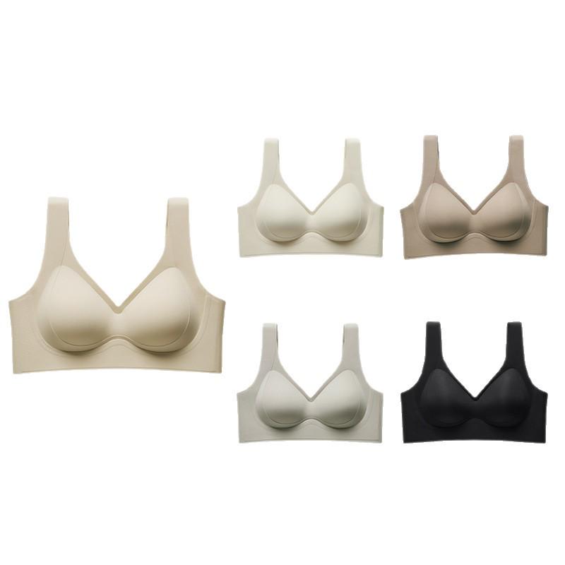 VANBARIS Plus Size Push-Up Bra with Side Support, Fixed Cups & Seamless Back Smoothing for Women