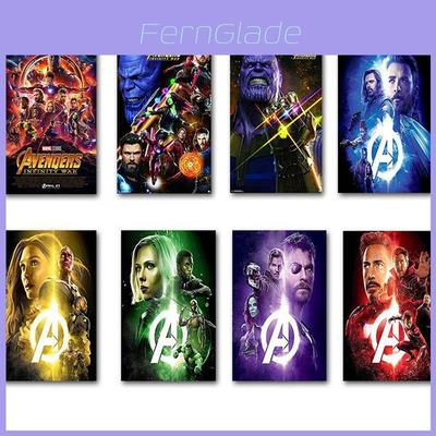 Роскошный плакат героя Marvel из шелковой ткани для декора спальни и кабинета