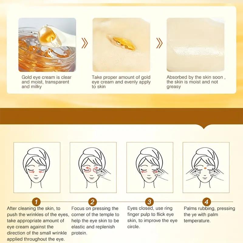 Golden Eye Cream Dark Circle Eye Bag Средство для удаления тонких линий Anti-Aging Firming Cream