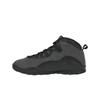Кроссовки Air Jordan 10 Retro Shadow 2025 для мужчин серые обожженно-серые настоящие красные HJ6779-001