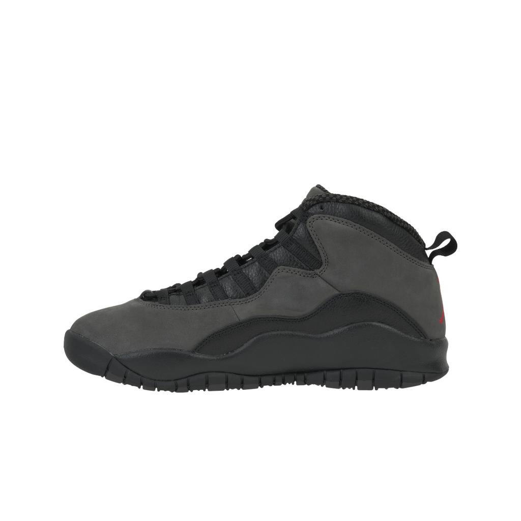 Кроссовки Air Jordan 10 Retro Shadow 2025 для мужчин серые обожженно-серые настоящие красные HJ6779-001