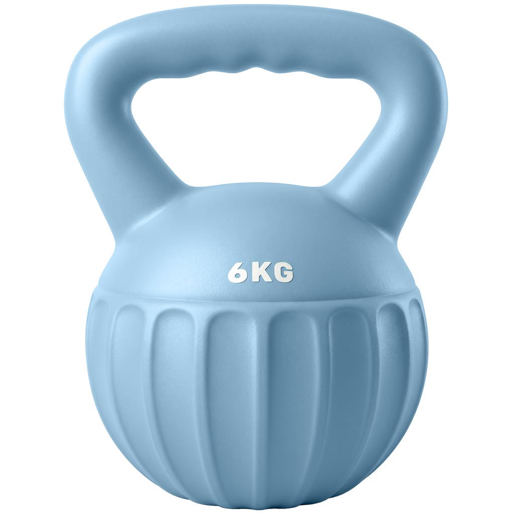 Kettlebell for Strength Training Kettle Bell with Non-Slip Handle 6 kg Blue
