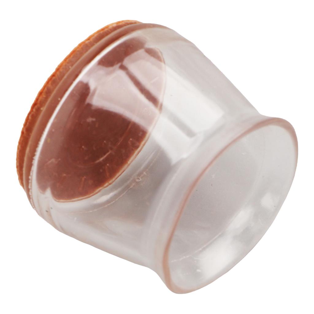 36pcs Silicone Chair Leg Cover Elastic Soft Transparent Chair Feet Protector for Home Office Hotel