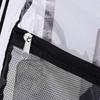 Large Capacity Drawstring Backpack Foldable Jelly Bag Simple PVC Transparent Bag  Men