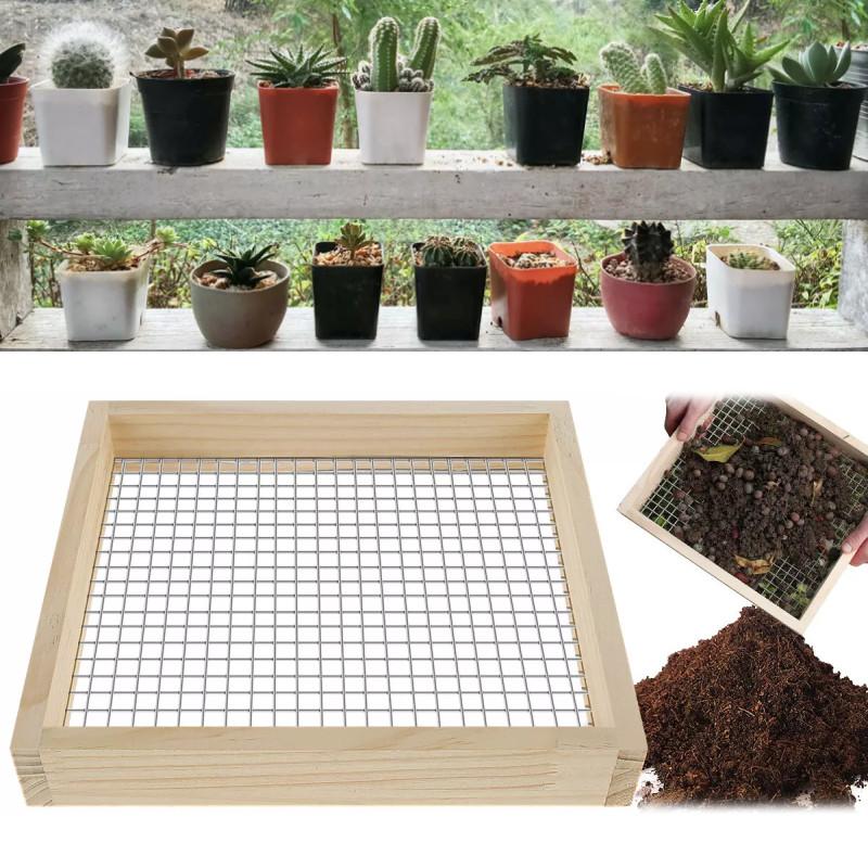 Премиальное садовое сито, созданное для легкой просевки компоста, почвы и горшечной смеси