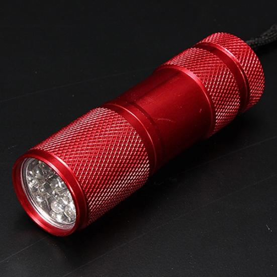 Мини 9 светодиодов Ультрафиолетовый УФ-черный свет Портативный фонарик Факел Лампа