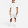 Jordan 23 Swoosh Logo Print Дышащая футболка с коротким рукавом и круглым вырезом, мужские топы, белые CZ8379-100