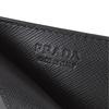 Prada Metal Logo Open Card Holder Men Card Holder Black 2MC223-QME-F0002