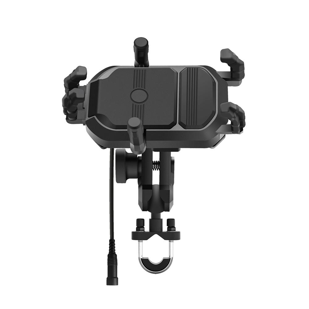 12V-24V 15W QC3.0 Wireless Charging Holder for Motorcycle Handlebar