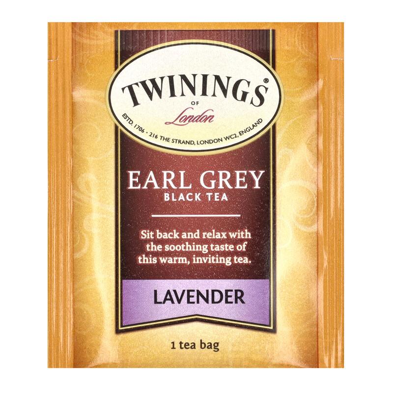 Flavored Black Tea, Earl Grey, Lavender, 20 Tea Bags, 1.41 oz (40 g)