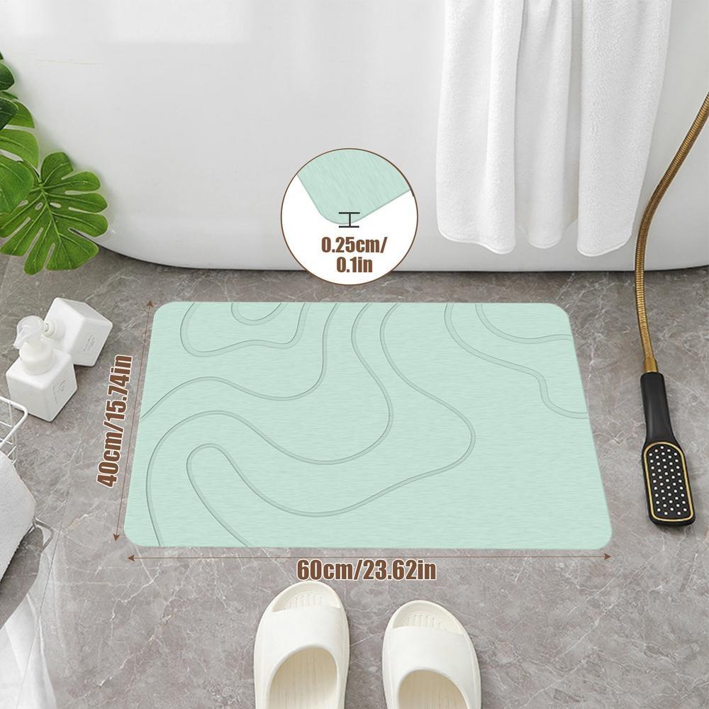 Super Absorbent Bathroom Anti-slip Mat 40x60cm Kitchen Floor Mat New Entrance Carpet