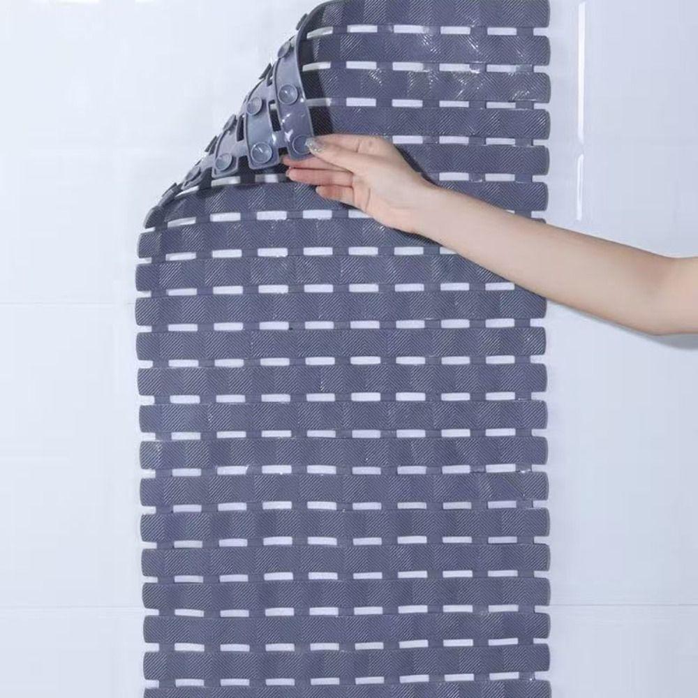 Дренажное отверстие Подушка для массажа ног ПВХ Коврик для ног для ванной Складной Противоскользящий Напольный коврик Бытовой