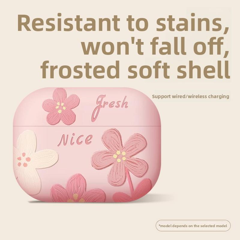 Подходящий защитный чехол для AirPods4 Pro2 Apple 3-го поколения 4-го поколения Чехол для наушников Всесторонний чехол для беспроводных Bluetooth-наушников