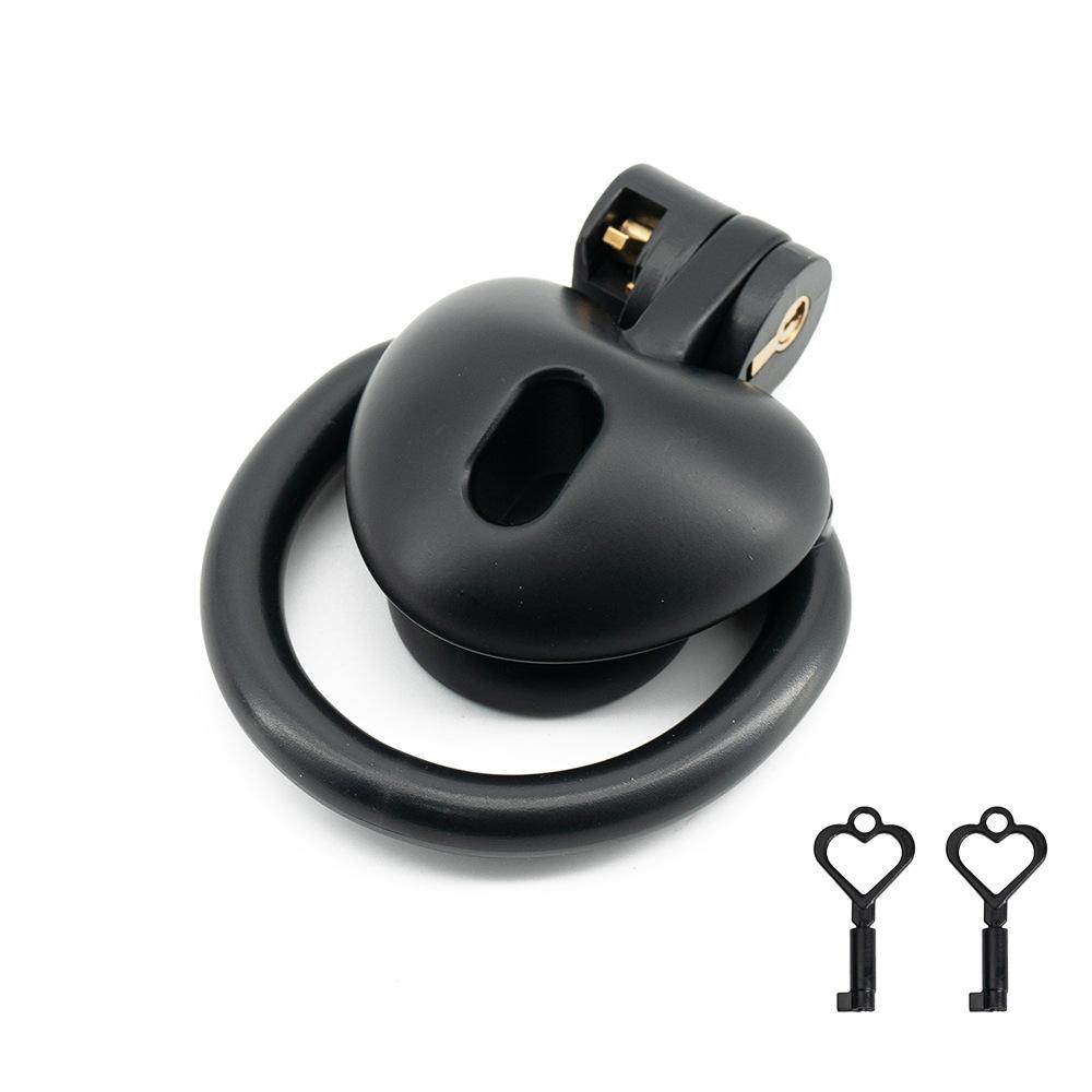Heart Shape Flat Inverted Chastity Cag Mini Cock Cage Negative Urethral Chastity Bondage Lock Device SM Sex Toy for Men Cosplay