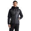 Mens Hooded Padded Full Zip Hybrid Jacket