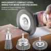 Professional Carbon Steel Wire Wheel Brush Bits - Rust Cleaning Attachment with 1/4" Hex Shank, Cup Brush