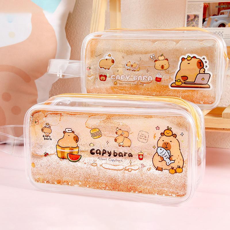 Портативная многофункциональная сумка для ручек Capybara пенал школьные канцелярские принадлежности студенческие канцелярские принадлежности сумка для хранения ручек