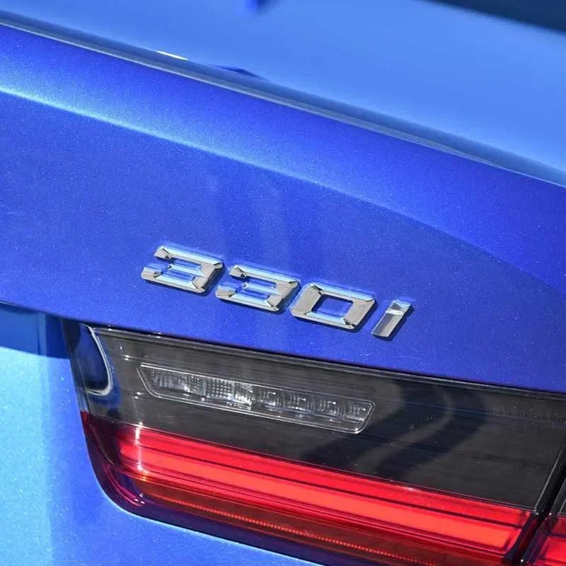 3D ABS Chrome Car Letters Rear Trunk Emblem Badge Sticker For BMW Lettering G20 316i 320i 320d 325i 330i 2020 2021 Accessories tv2