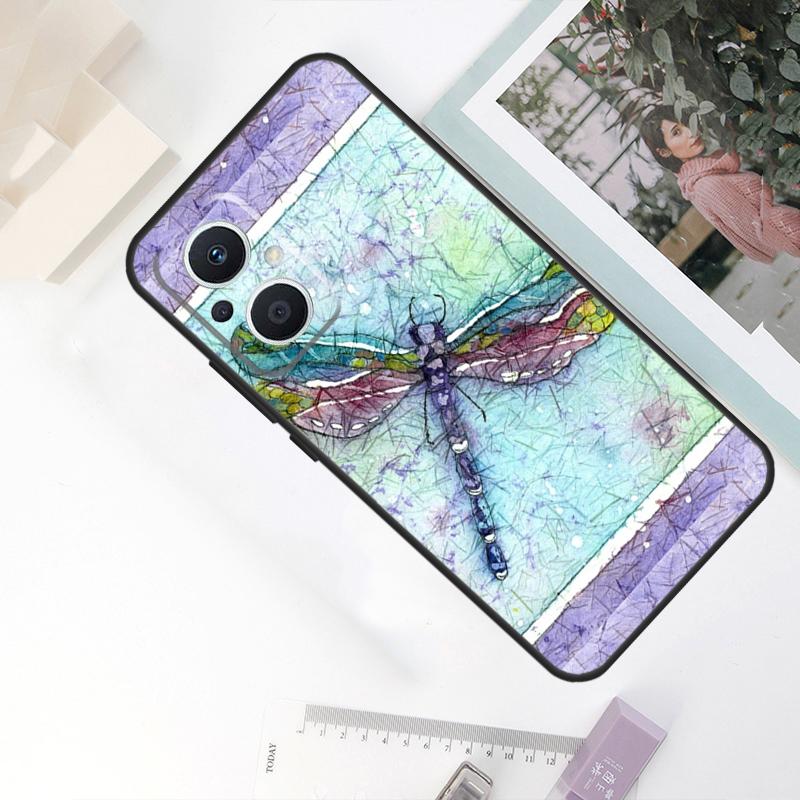 Чехол 'Стрекоза' для OPPO Reno 11F 4Z 5Z 8T 10 Pro 4 6 7 8 5 Lite OPPO Find X6 Pro X2 X3 X5 Lite Чехол