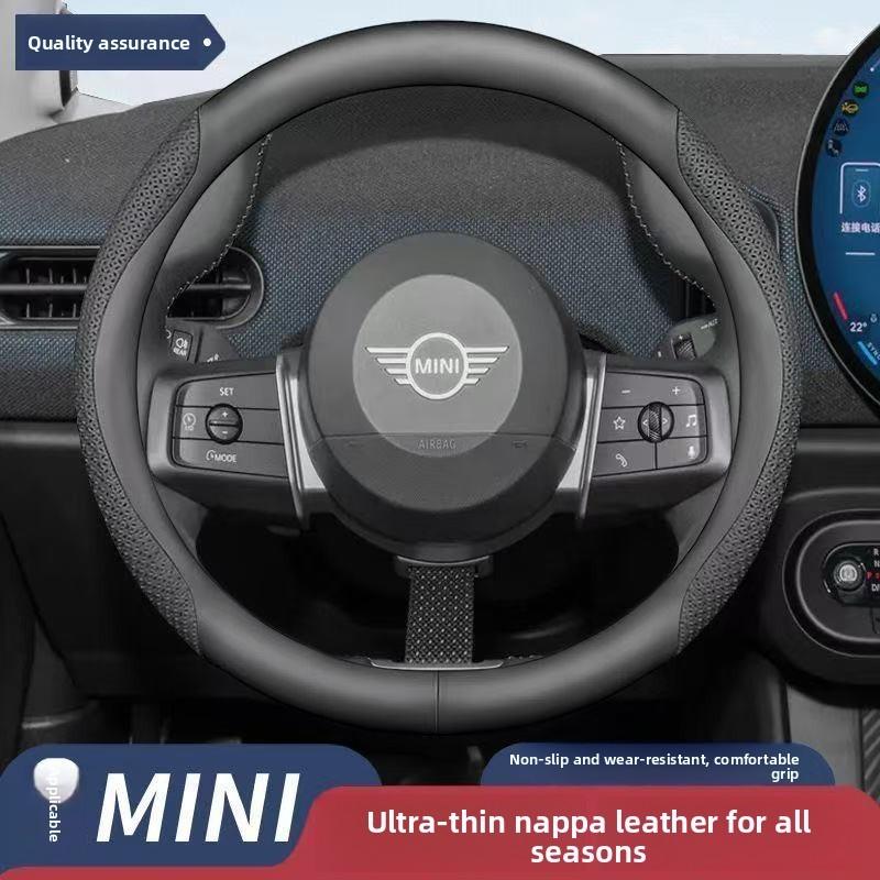 Carbon Suede Leather Car Steering Wheel Cover for BMW MINI Cooper S R56 F55 Countryman F66 F60 Accessories