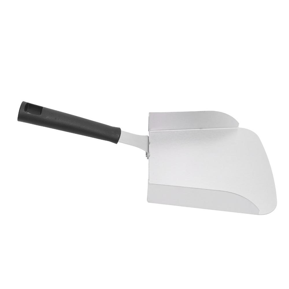 Large Food Shovel with Handle Griddle Spatula Food Mover Griddle Scoop BBQ Flat Top Grill
