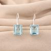 Натуральный камень Небесно-голубой Топаз 925 Проба Стерлинговое серебро Ювелирные изделия Ручной работы Серьги 1.06" EE-167-7