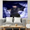 Wednesday Print Tapestry, Backdrop, Easy Setup, Ideal for Bedroom, Office & Living Room, with Aesthetic Wall Hanging Decor.