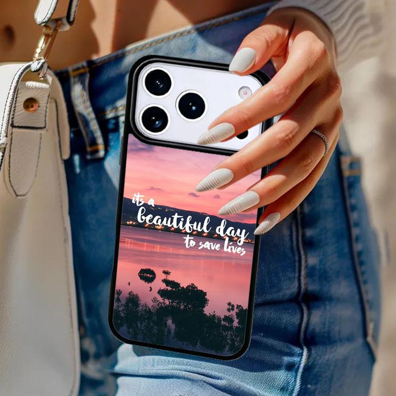 Мягкий чехол для телефона с цитатами из сериала «Анатомия Грей» для iPhone 17 Air 14 15 13 12 Max Чехол для Apple 14 15 16 16e 11 Pro Max Plus