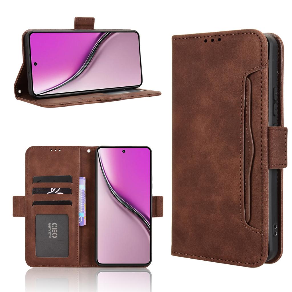 For Realme Neo7x 5G/Realme 14 5G/Realme P3 5G Leather Case Phone Wallet Cover with Multiple Card Slots