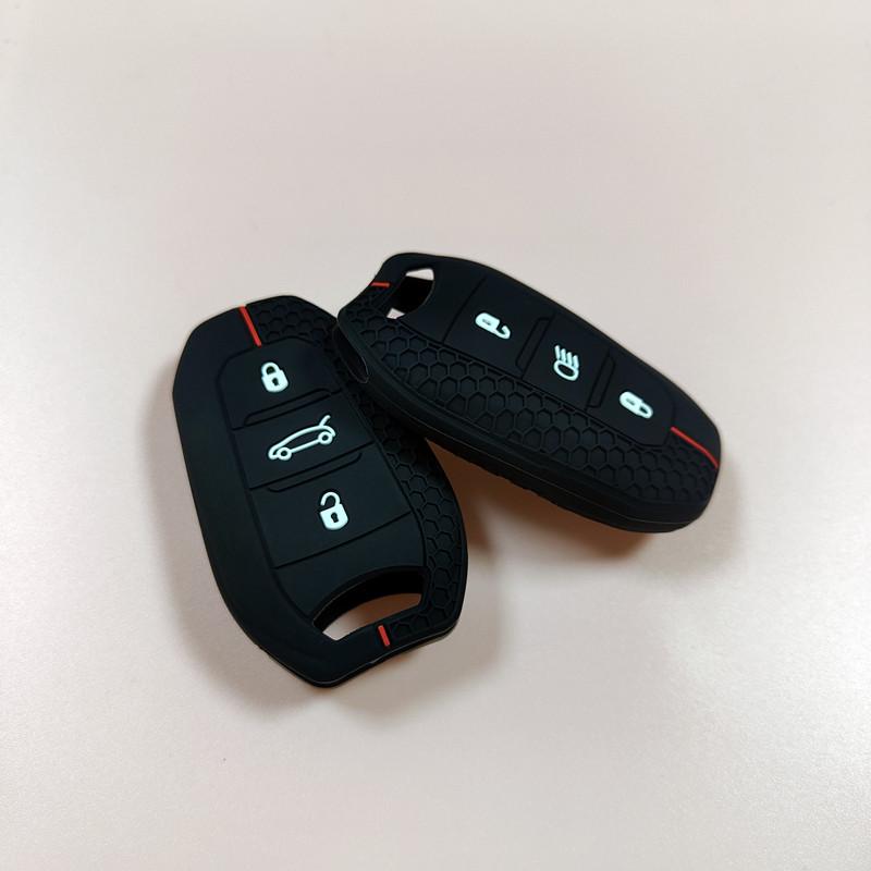 Peugeot Silicone Key Cover for 308, 307, 508, 4008, Snow Dragon DS, Sega C4L