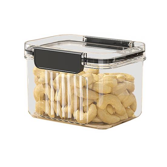 460/700/950/1300/1800 мл прозрачная банка для хранения продуктов, большая емкость, многофункциональная галантерейная продукция, орехи, закуски, герметичный герметичный контейнер для хранения, кухня