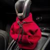 Mini Car Gear Shift Cover Car Transmission Hoodie Cover Car Interior Accessories Shift Knobs Fashionable Shirt Trim