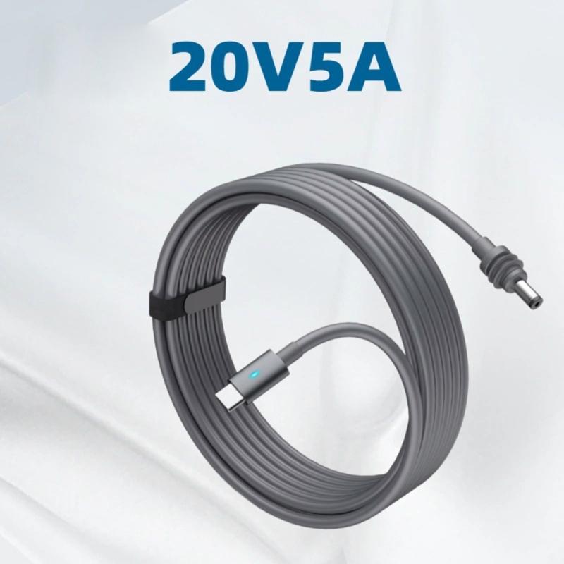 Мощный кабель для быстрой зарядки PD100W Длина 300/500 см Водонепроницаемый Замена для портативных спутниковых систем