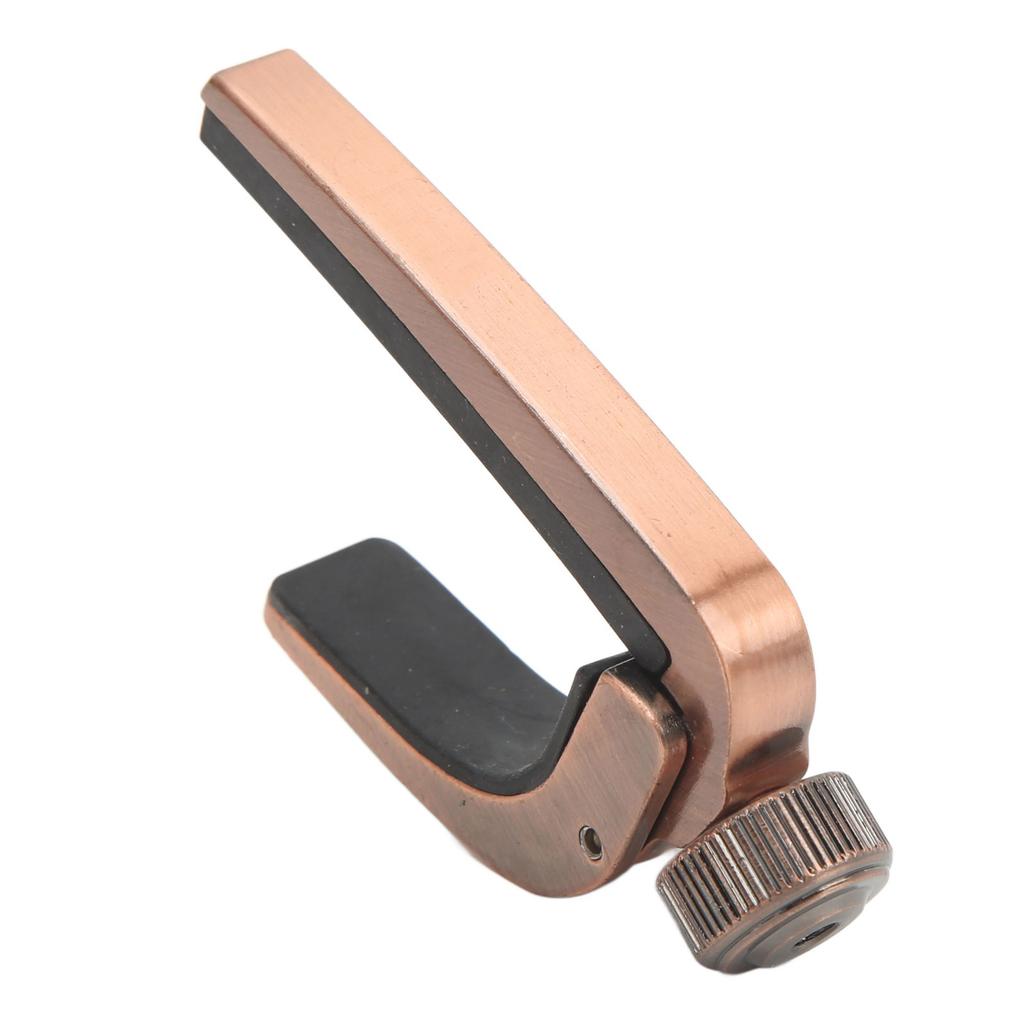 Metal Spring Capo Tone Adjustment Tool for Ukulele Acoustic Guitar Stringed Instrument Parts Bronze