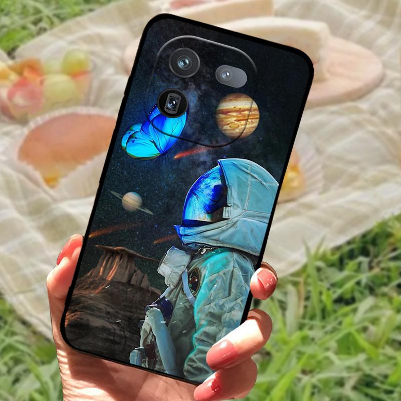 Чехол для Vivo IQOO 12 Pro Мягкий Мраморный Черный Силиконовый Задняя Крышка Телефона Для Vivo IQOO 12 Pro Чехол Крышка IQOO12 Pro Coque Funda