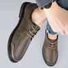 Luxury Brand Men Classic Oxfords Business Formal Lace Up Leather Dress Shoes Men Summer Breathable Punching Leather Casual Shoes