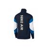 Stand Collar Spliced Colorblock Training Fitness Jacket Men Outerwear Dark-Blue AJ5322-451