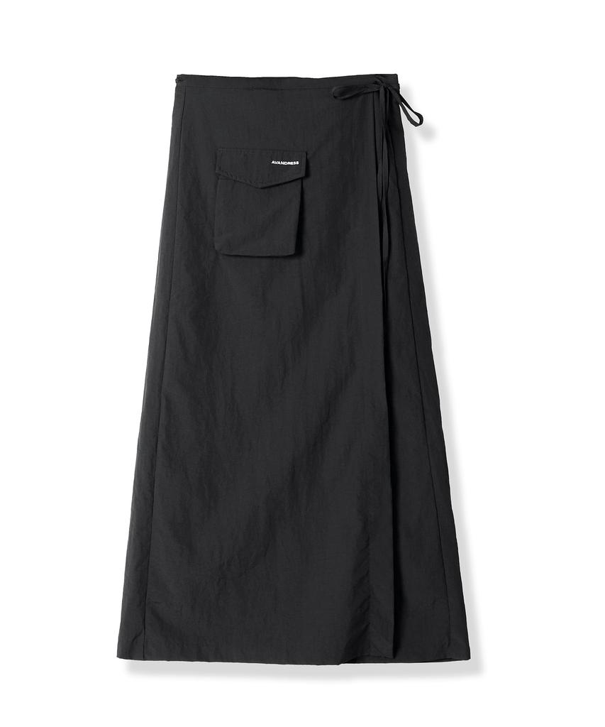 Urban Dress Greta Pocket Wrap Skirt Black