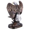 Статуя орла из смолы в стиле ретро с богатыми деталями, бронзовая краска, устойчивая основа, патриотическая фигурка орла для