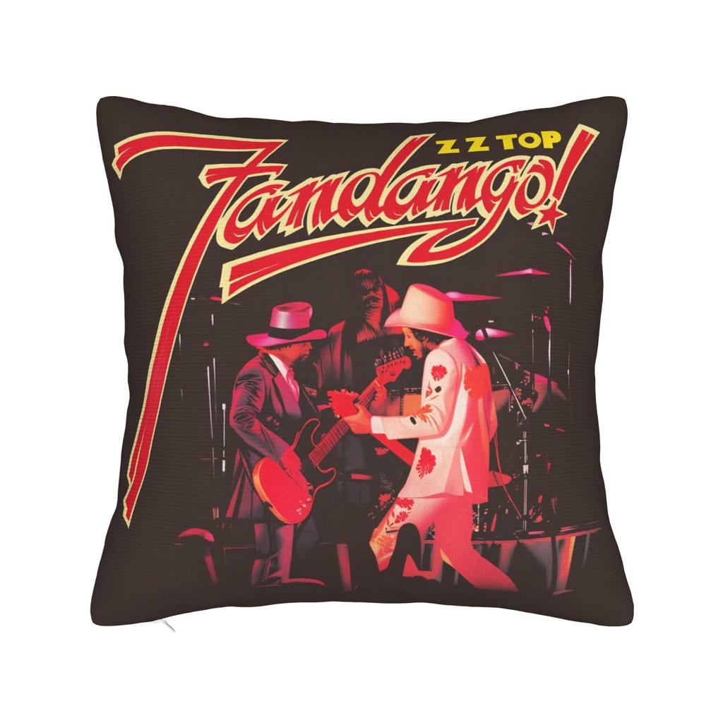 Band Zz Top Pillow Cover Square Cushion Cover Novelty Pillow Case For Couch Sofa Bedroom