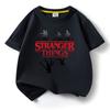 Детская футболка из чистого хлопка с мультяшным принтом Stranger Things