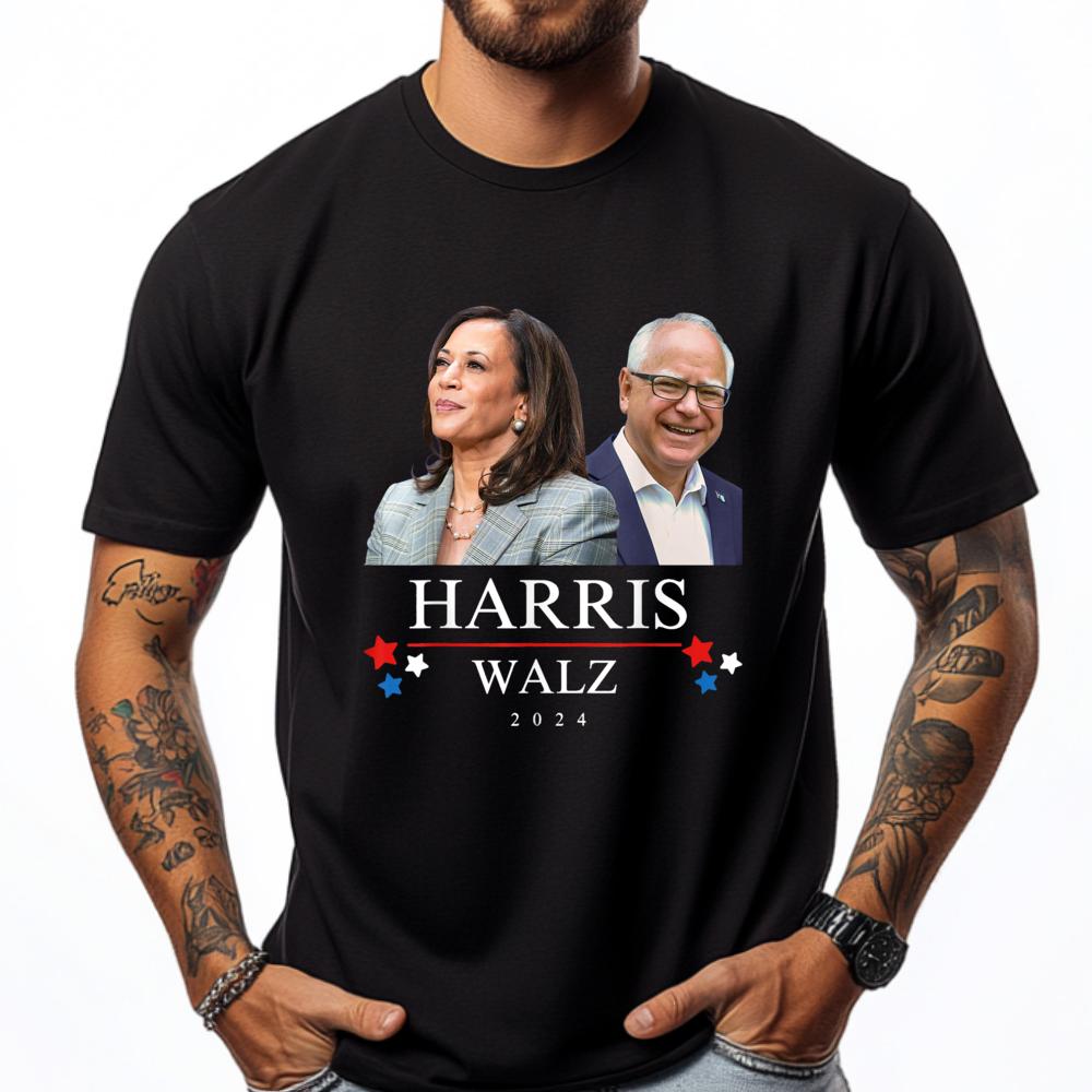 Harris Walz President Election Kamala Harris Tim Waltz Cute Oversized T Shirt Winter T Shirt Homme Big Size Game