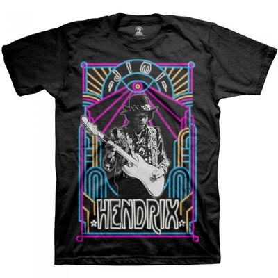 Jimi Hendrix Неоновая футболка унисекс для взрослых с электроприводом Ladyland