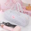 Quilted Hair Dryer Storage Bag Large Capacity Foldable Hair Tools Organizer Bag Polyester Fabric Dustproof
