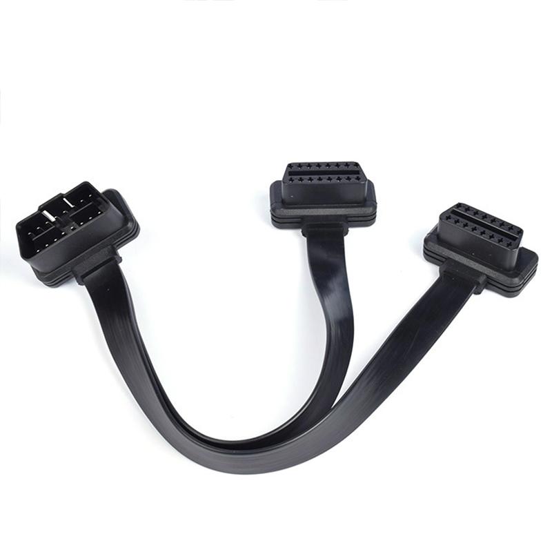 16-контактный удлинитель OBD 2 ODB II OBD2 кабель 16-контактный удлинитель с плоским разъемом OBD II диагностический удлинительный кабель