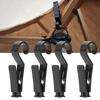 10 Pcs Plastic Multipurpose Hanging Clips Lightweight Storm Proof Lockable Tent Tarp Hook Clips Black Camping Hooks Camping Tent