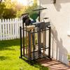Tool Storage Rack Garden Tool Organizer with 35 Slots Large Capacity Heavy Duty Rust Resistant Yard Tool Stand