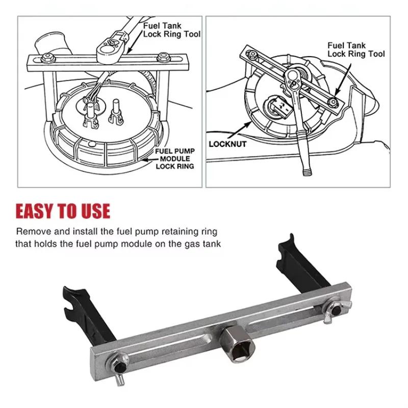 Крышка топливного насоса Крышка бака Ключ Регулируемый Универсальный Ремонтный Ключ Снятие Накидной Ключ Инструмент Для Замены Крышки топливного насоса Инструменты Для Фиксации