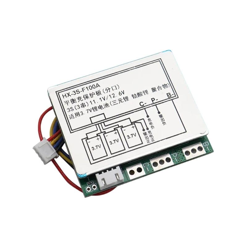 Высокоточный 100А 12.6В Li-ion BMS Платы PCB Балансировка Температурный Контроль Для Электроинструментов Солнечных Систем