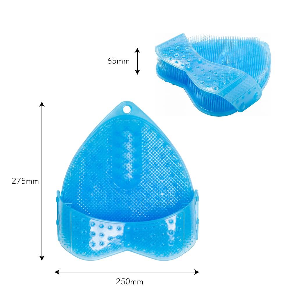 Коврик для мытья ног и нижняя щетка для мытья ног Здоровая мойка для ног Jerry Feet Уход за ногами Подарок в (Верхние чистки) (Аой) [Сделано в Японии]